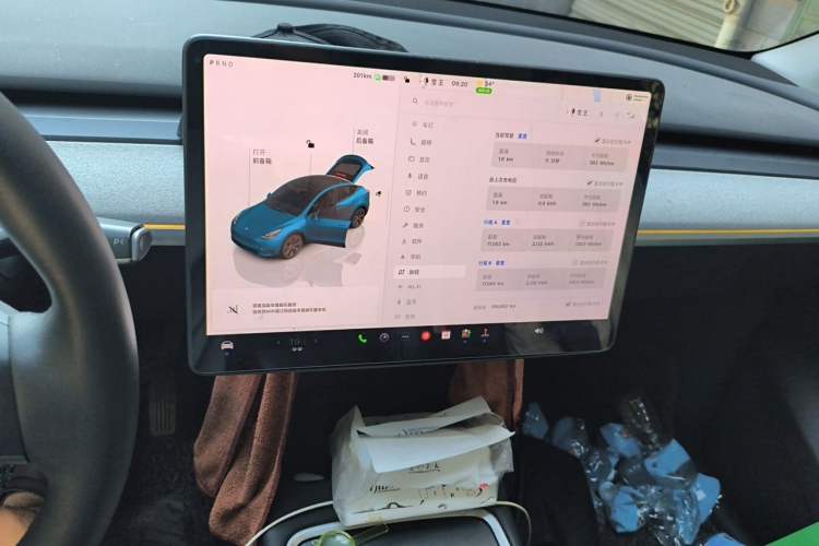 Used Tesla Model Y 2023 Rear-Wheel-Drive Version Audio And AC Panel