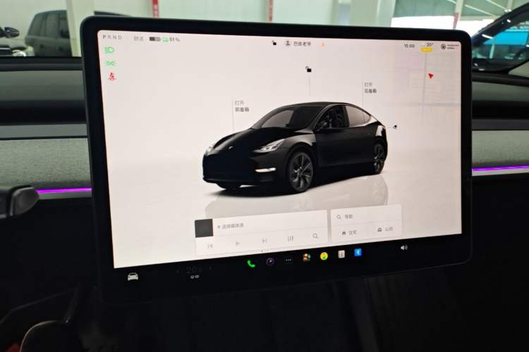 Used Tesla Model Y 2023 Long-Range All-Wheel-Drive Version Audio And AC Panel