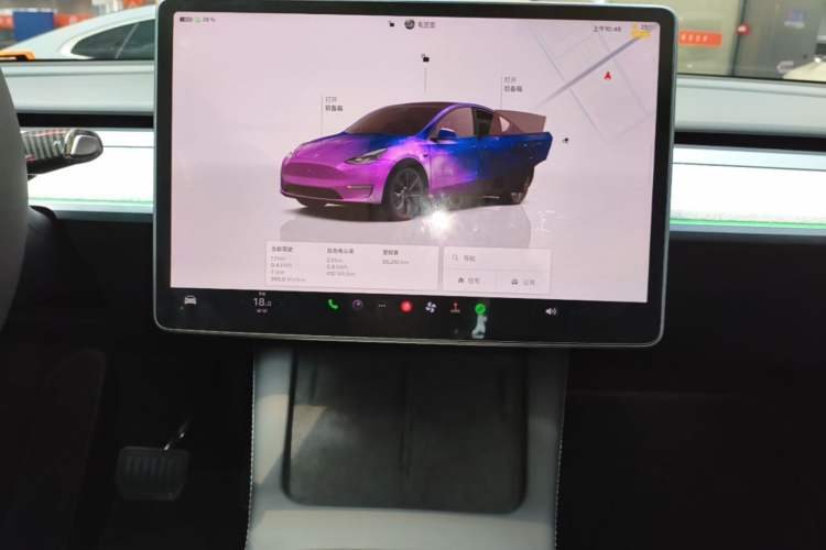 Used Tesla Model Y 2023 Rear-Wheel-Drive Version Audio And AC Panel