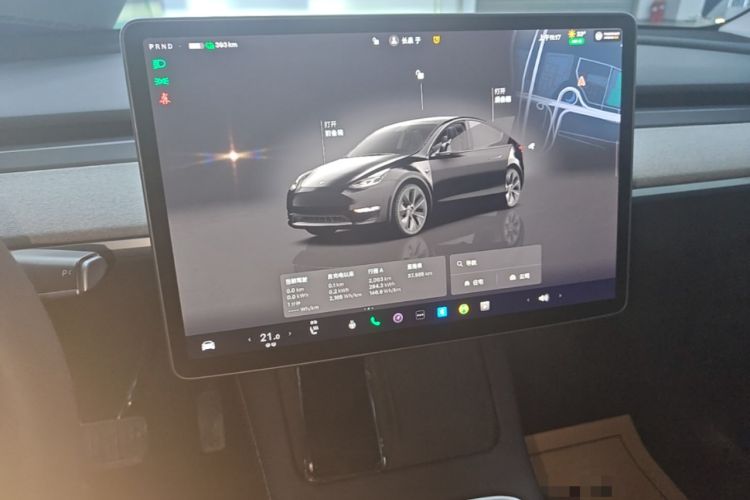 Used Tesla Model Y 2023 Long-Range All-Wheel-Drive Version Audio And AC Panel