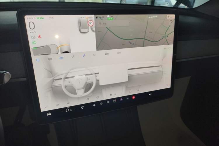 Used Tesla Model Y 2023 Rear-Wheel-Drive Version Audio And AC Panel