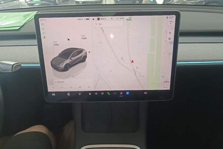 Used Tesla Model Y 2023 Rear-Wheel-Drive Version Audio And AC Panel