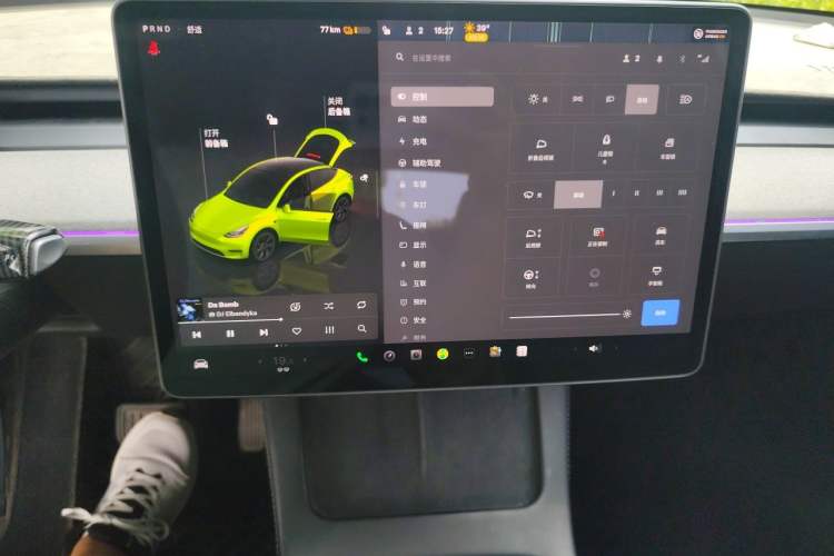 Used Tesla Model Y 2023 Rear-Wheel-Drive Version Audio And AC Panel