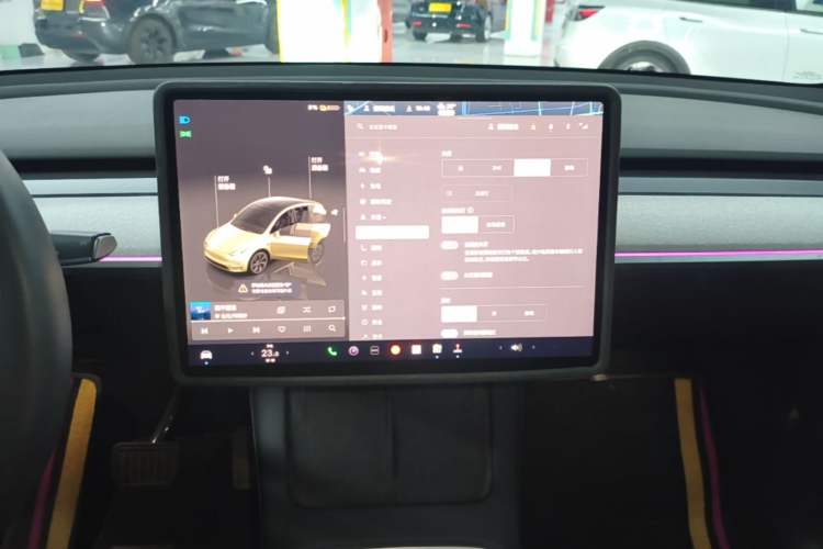 Used Tesla Model Y 2023 Rear-Wheel-Drive Version Audio And AC Panel