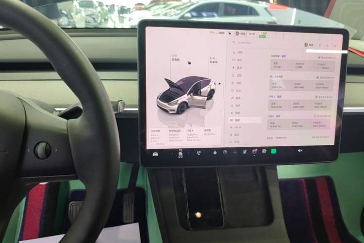 Used Tesla Model Y 2023 Rear-Wheel-Drive Version Audio And AC Panel