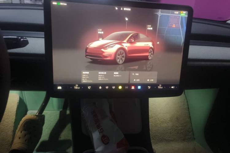 Used Tesla Model Y 2023 Rear-Wheel-Drive Version Audio And AC Panel