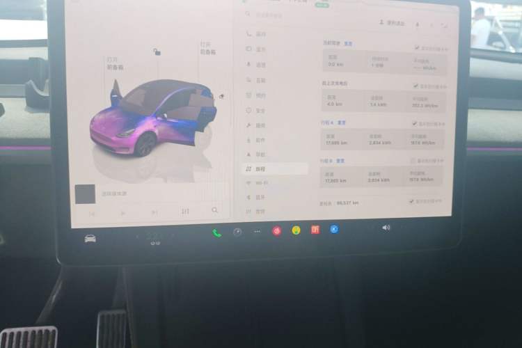 Used Tesla Model Y 2023 Rear-Wheel-Drive Version Audio And AC Panel