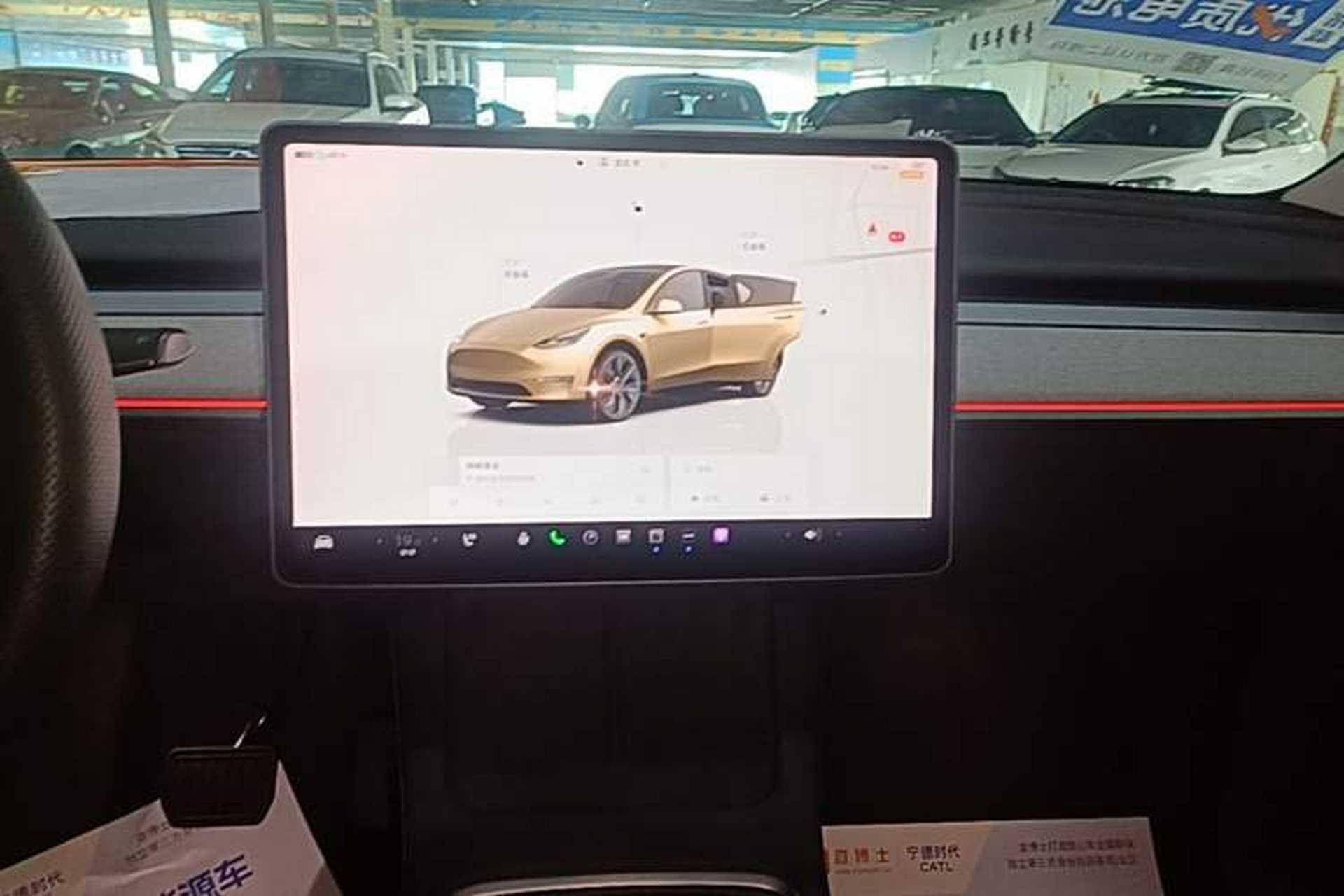 Used Tesla Model Y 2023 Rear-Wheel-Drive Version Audio And AC Panel