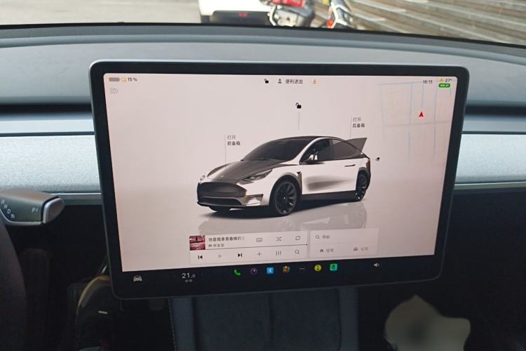 Used Tesla Model Y 2023 Long-Range All-Wheel-Drive Version Audio And AC Panel