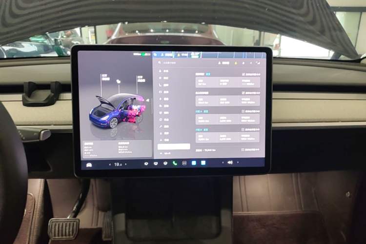 Used Tesla Model Y 2023 Rear-Wheel-Drive Version Audio And AC Panel