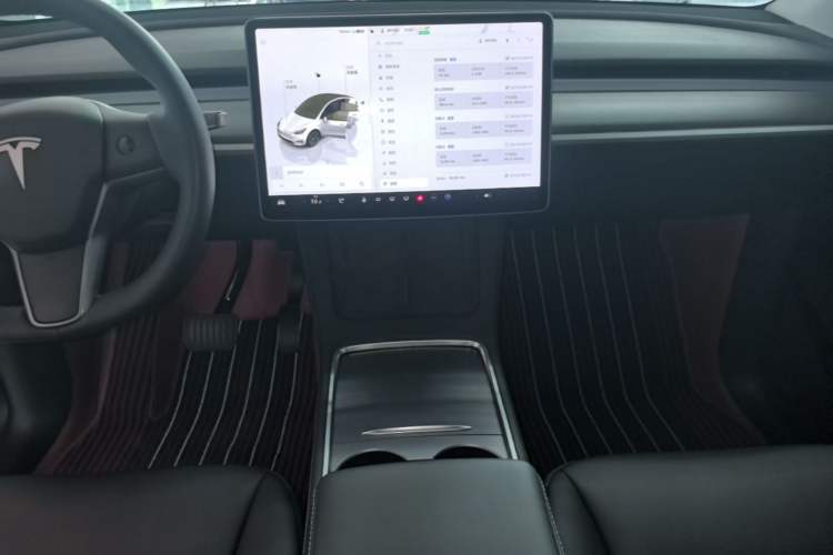 Used Tesla Model Y 2023 Long-Range All-Wheel-Drive Version Audio And AC Panel