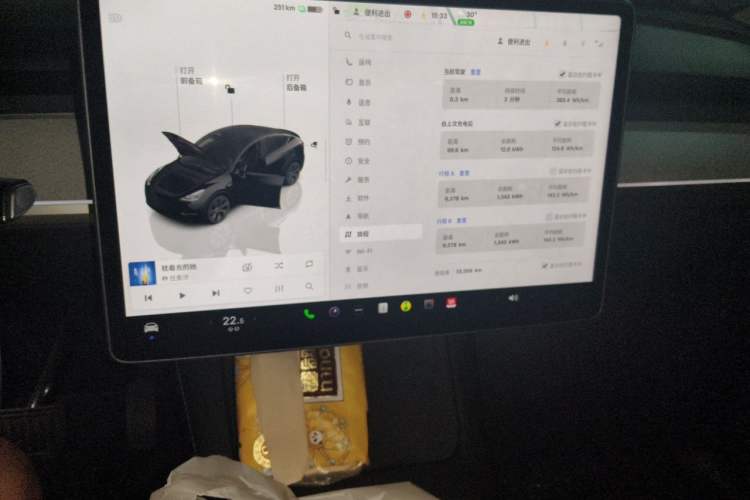 Used Tesla Model Y 2023 Rear-Wheel-Drive Version Audio And AC Panel