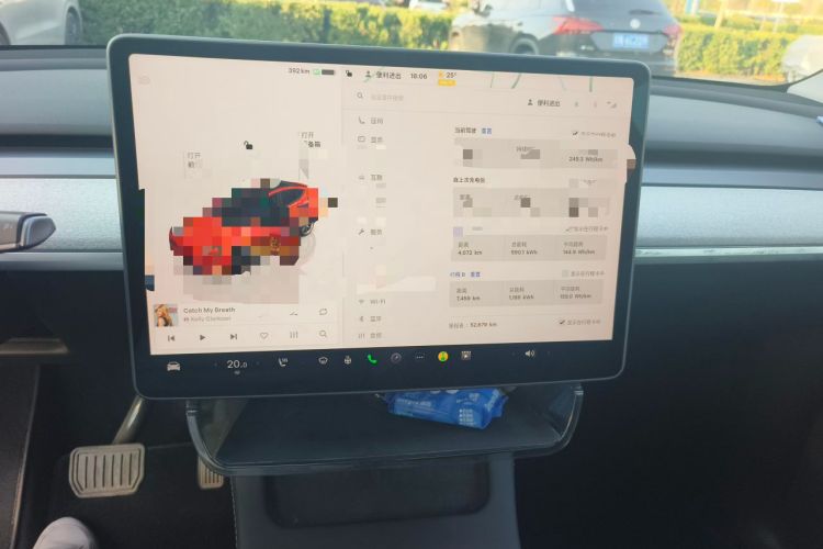Used Tesla Model Y 2023 Rear-Wheel-Drive Version Audio And AC Panel