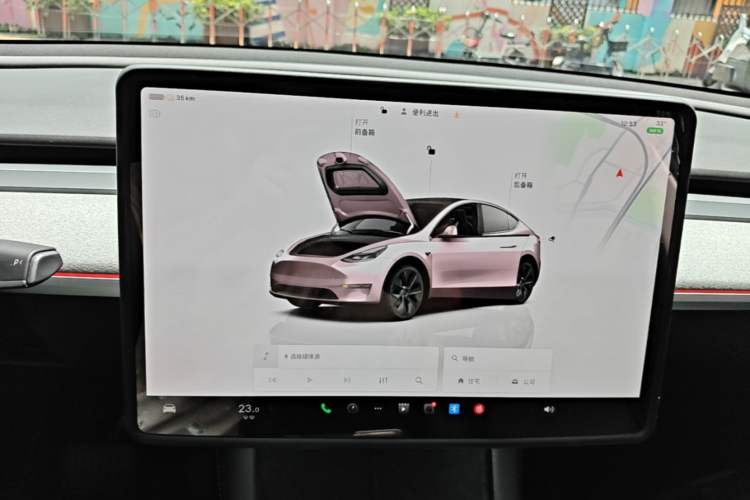 Used Tesla Model Y 2023 Rear-Wheel-Drive Version Audio And AC Panel