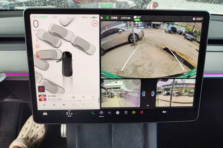 Used Tesla Model Y 2023 High-Performance All-Wheel-Drive Version Audio And AC Panel