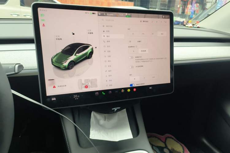 Used Tesla Model Y 2023 Rear-Wheel-Drive Version Audio And AC Panel
