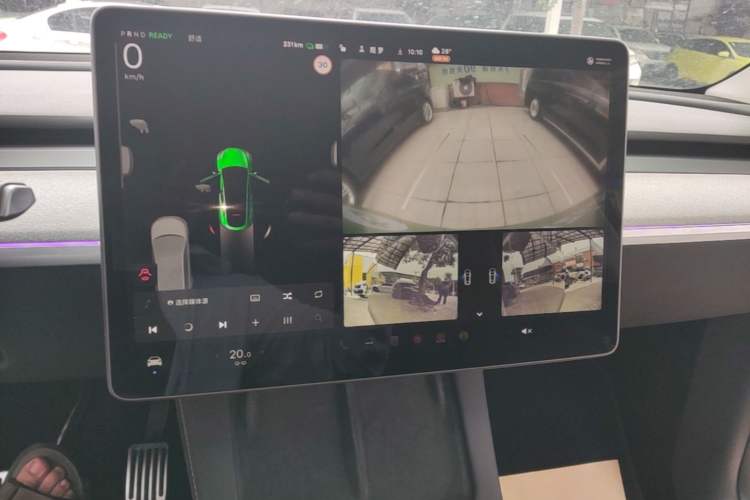 Used Tesla Model Y 2023 Rear-Wheel-Drive Version Audio And AC Panel