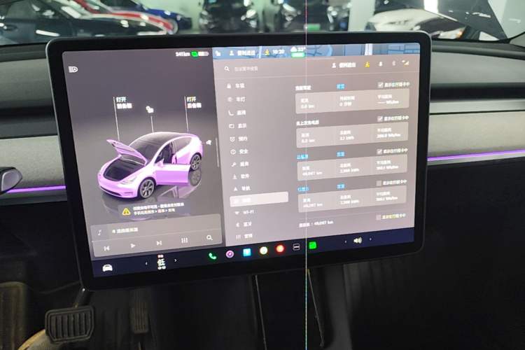 Used Tesla Model Y 2023 Rear-Wheel-Drive Version Audio And AC Panel