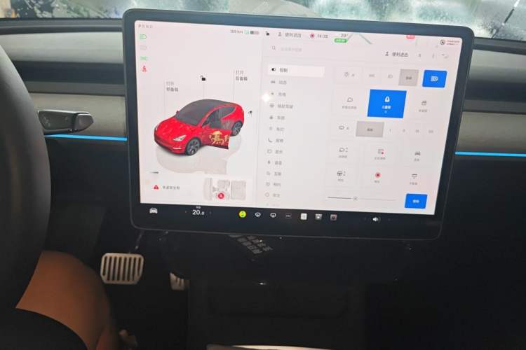Used Tesla Model Y 2023 Rear-Wheel-Drive Version Audio And AC Panel