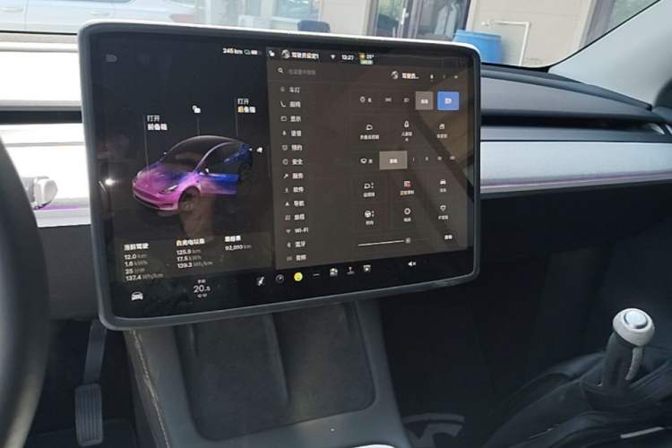 Used Tesla Model Y 2023 Rear-Wheel-Drive Version Audio And AC Panel
