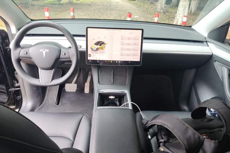 Used Tesla Model Y 2023 Long-Range All-Wheel-Drive Version Center Console