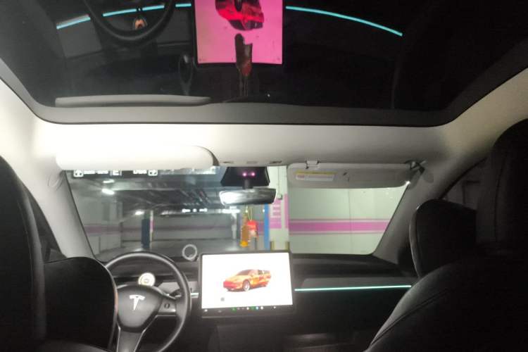 Used Tesla Model Y 2023 Long-Range All-Wheel-Drive Version Headliner