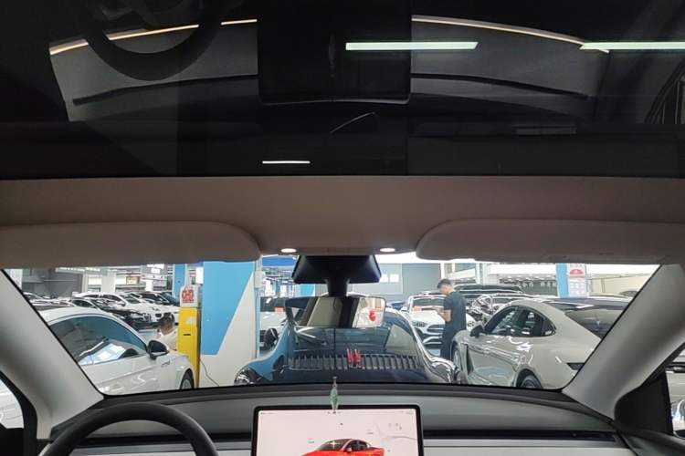 Used Tesla Model Y 2023 Long-Range All-Wheel-Drive Version Headliner