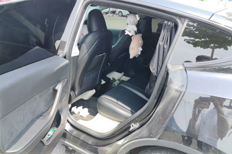 Used Tesla Model Y 2023 Long-Range All-Wheel-Drive Version Left Rear Seat