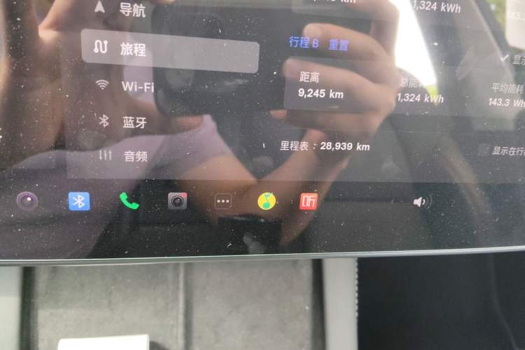 Used Tesla Model Y 2023 Rear-Wheel-Drive Version Odometer Close Up