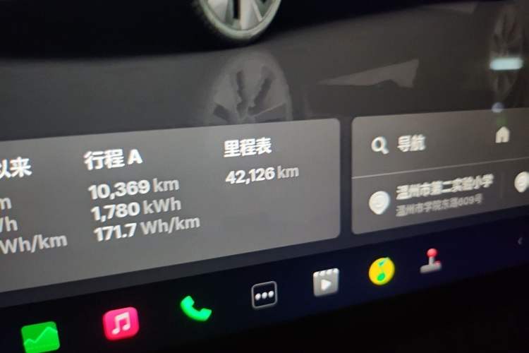 Used Tesla Model Y 2023 Long-Range All-Wheel-Drive Version Odometer Close Up