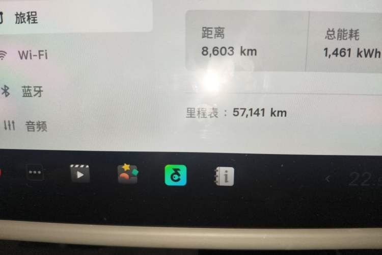 Used Tesla Model Y 2023 Long-Range All-Wheel-Drive Version Odometer Close Up