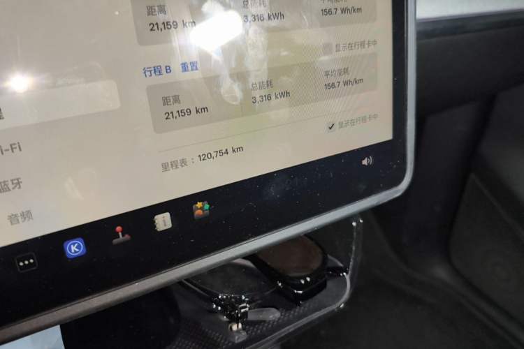 Used Tesla Model Y 2023 Rear-Wheel-Drive Version Odometer Close Up