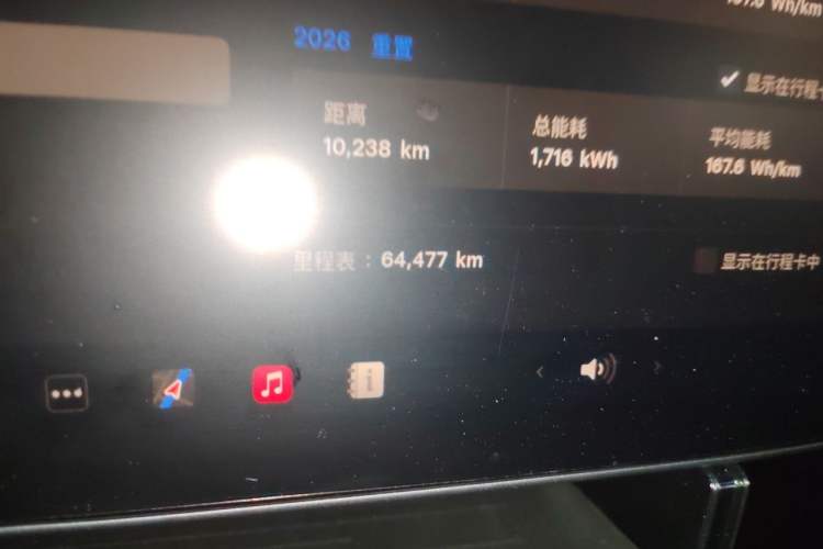 Used Tesla Model Y 2023 Rear-Wheel-Drive Version Odometer Close Up