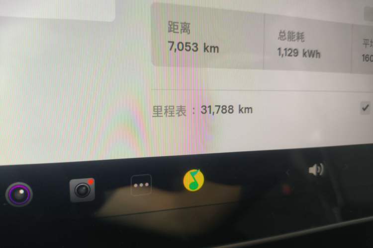 Used Tesla Model Y 2023 Long-Range All-Wheel-Drive Version Odometer Close Up