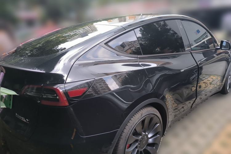 Used Tesla Model Y 2023 High-Performance All-Wheel-Drive Version Rear Right 45 Deg