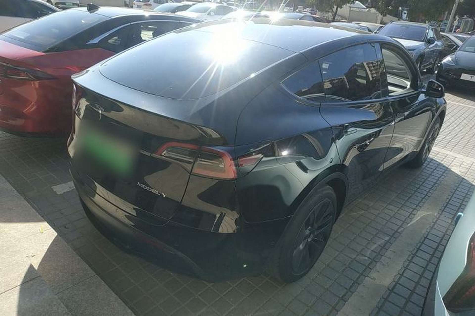 Used Tesla Model Y 2023 Rear-Wheel-Drive Version Rear Right 45 Deg