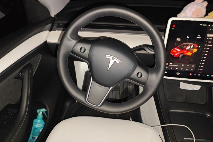 Used Tesla Model Y 2023 Long-Range All-Wheel-Drive Version Steering Wheel
