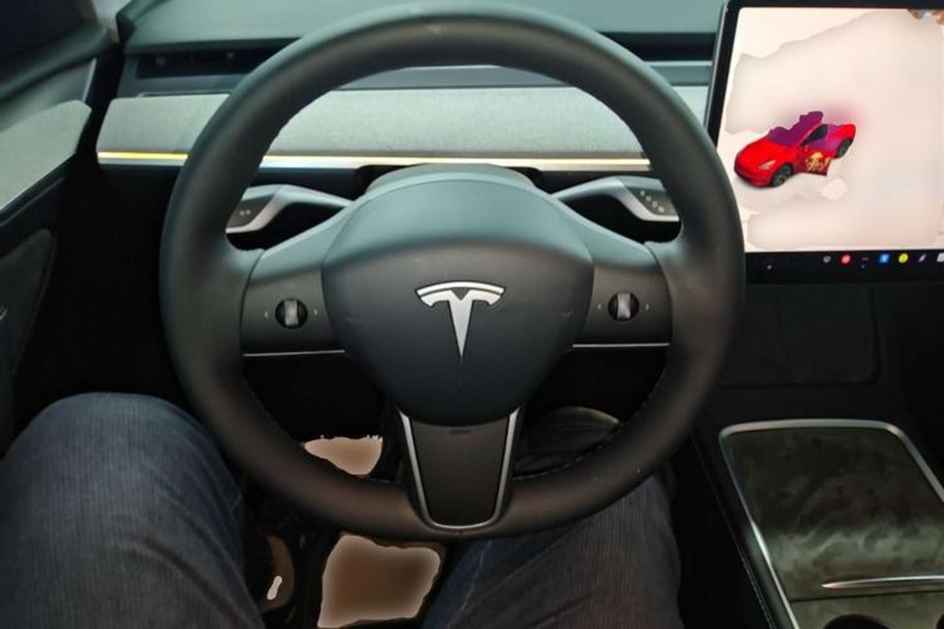 Used Tesla Model Y 2023 Rear-Wheel-Drive Version Steering Wheel