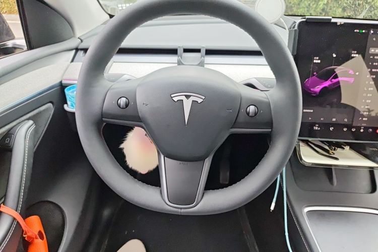 Used Tesla Model Y 2023 Long-Range All-Wheel-Drive Version Steering Wheel