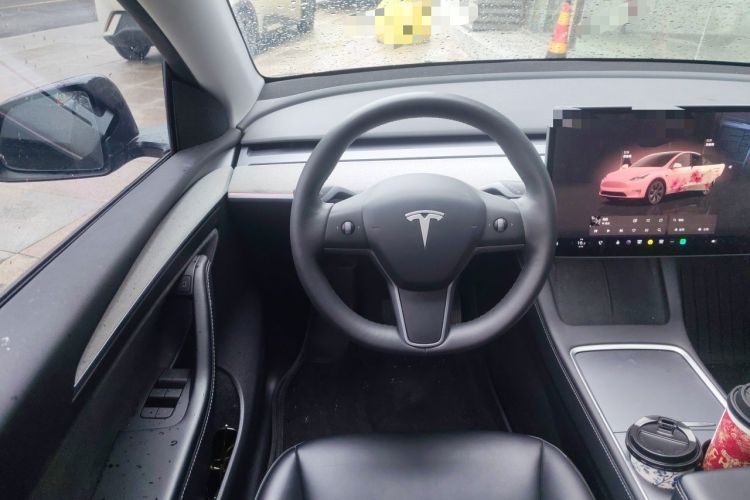Used Tesla Model Y 2023 Long-Range All-Wheel-Drive Version Steering Wheel