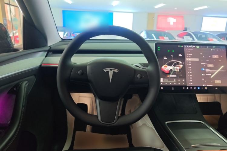 Used Tesla Model Y 2023 Long-Range All-Wheel-Drive Version Steering Wheel