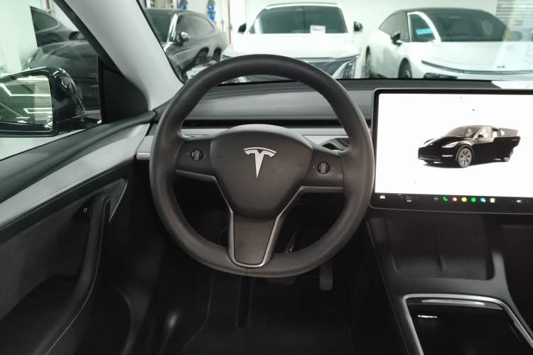 Used Tesla Model Y 2023 Long-Range All-Wheel-Drive Version Steering Wheel