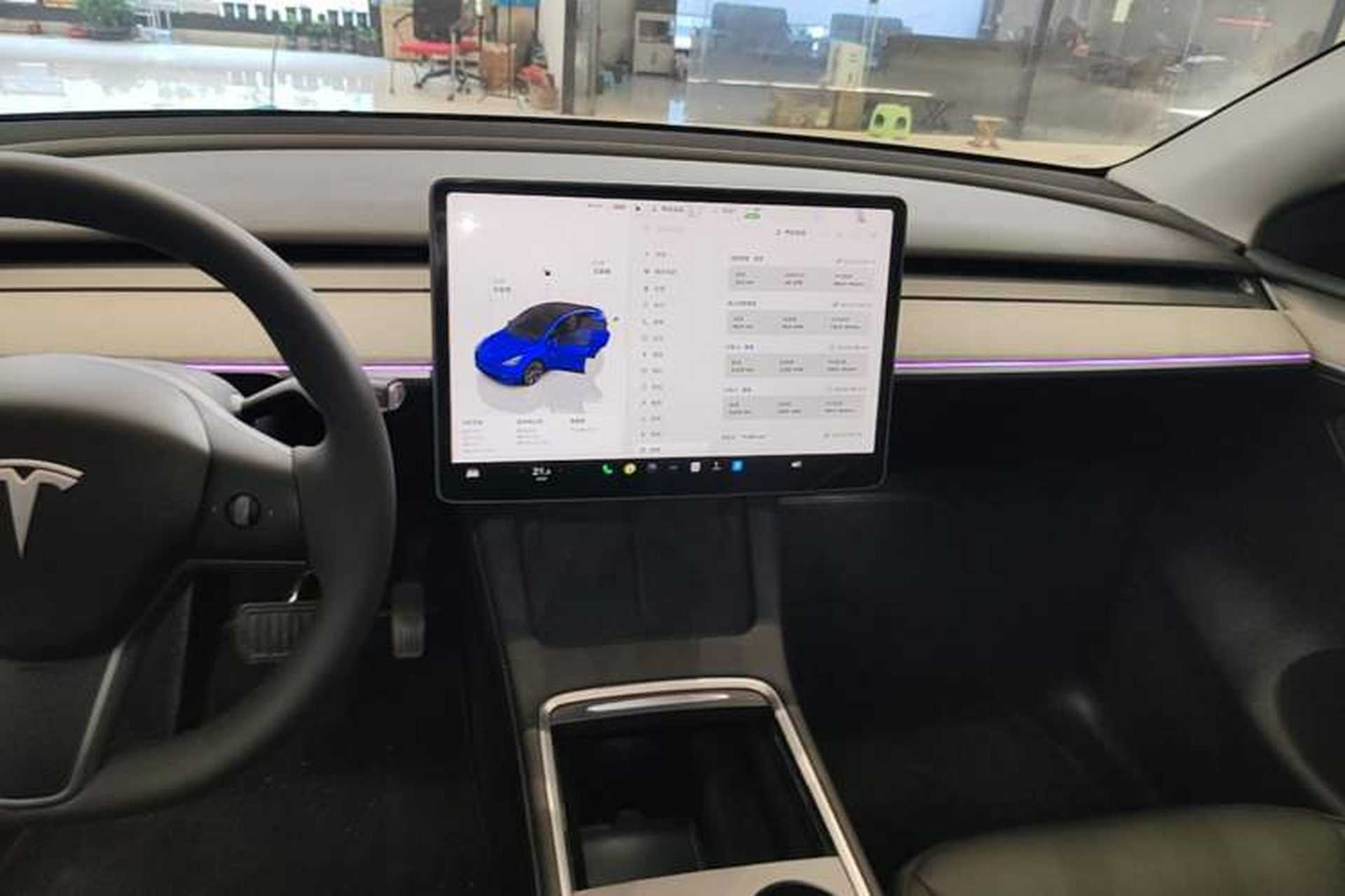 Used Tesla Model Y 2023 Rear-Wheel-Drive Version Audio And AC Panel