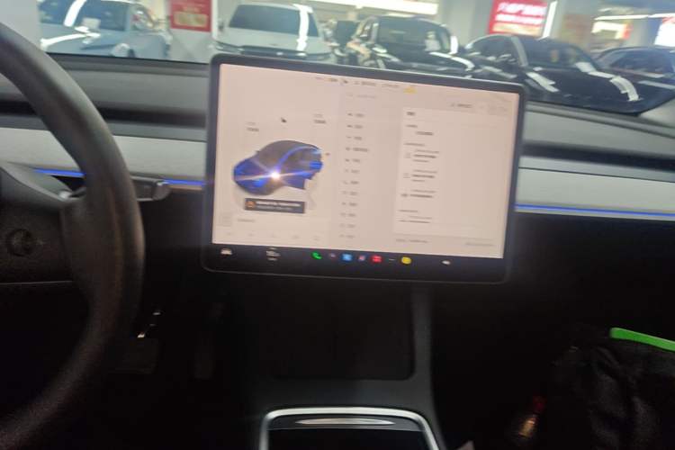 Used Tesla Model Y 2023 Long-Range All-Wheel-Drive Version Audio And AC Panel