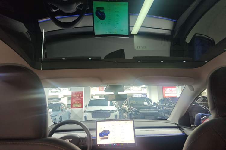 Used Tesla Model Y 2023 Long-Range All-Wheel-Drive Version Headliner
