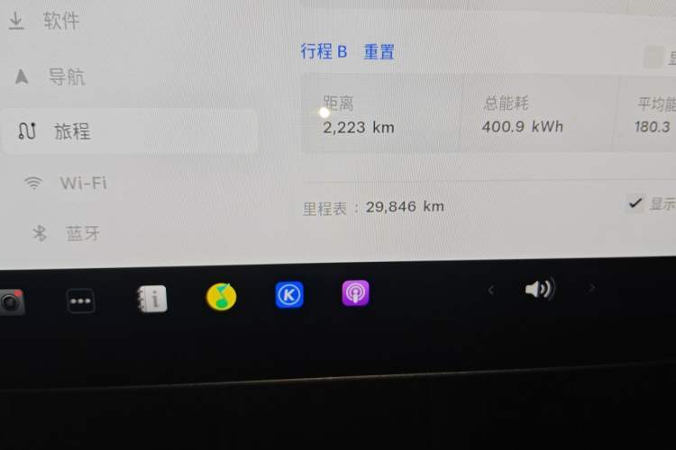 Used Tesla Model Y 2023 Long-Range All-Wheel-Drive Version Odometer Close Up