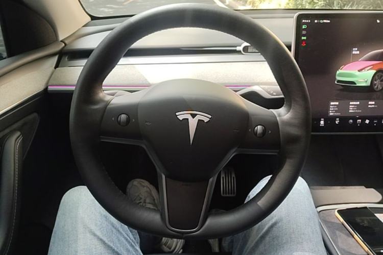 Used Tesla Model Y 2023 Long-Range All-Wheel-Drive Version Steering Wheel