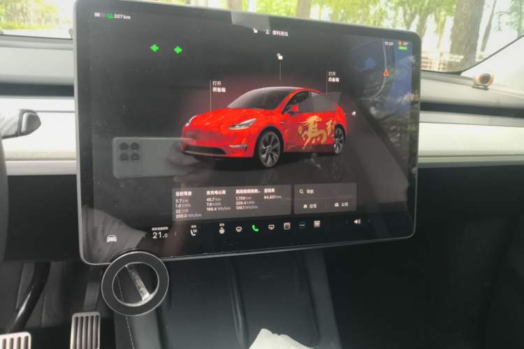 Used Tesla Model Y 2023 Rear-Wheel-Drive Version Audio And AC Panel