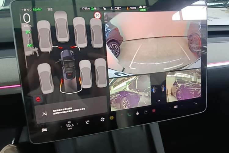 Used Tesla Model Y 2023 Rear-Wheel-Drive Version Audio And AC Panel