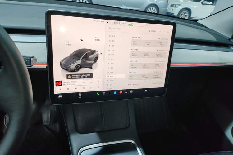 Used Tesla Model Y 2023 Long-Range All-Wheel-Drive Version Audio And AC Panel